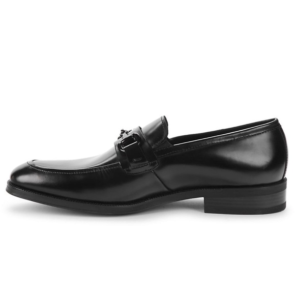 KENNETH COLE NEW YORK — BLACK, BROCK LEATHER SLIP-ON LOAFER, SIZE MENS US 8.5M - Picture 5 of 16